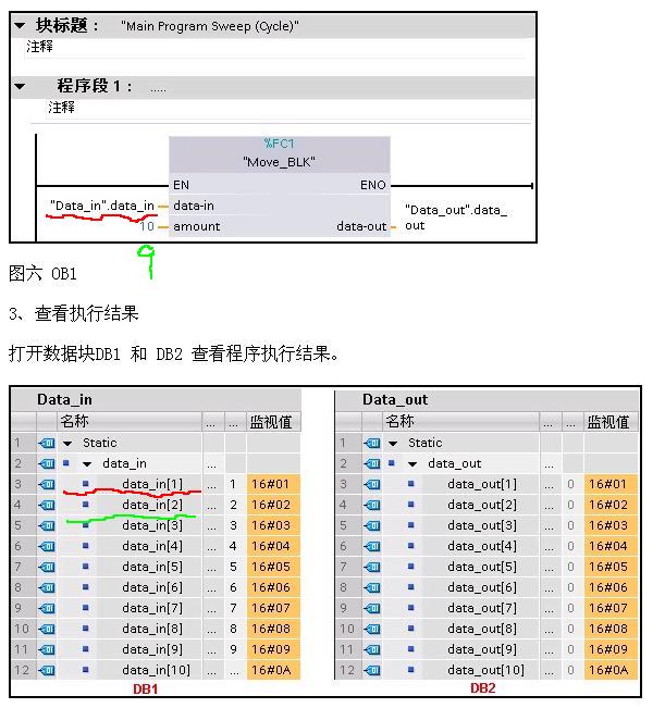 S7-1200 数据的区域复制或移动？