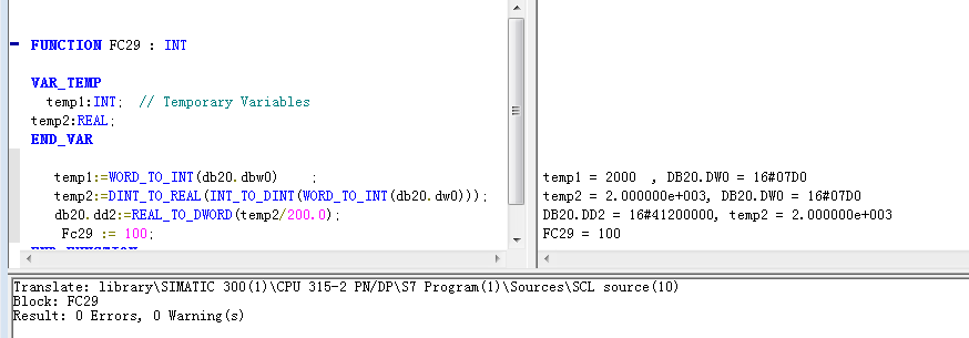 西门子SCL数据转换问题：西门子400售后目前无法解答，只能到论坛找大神