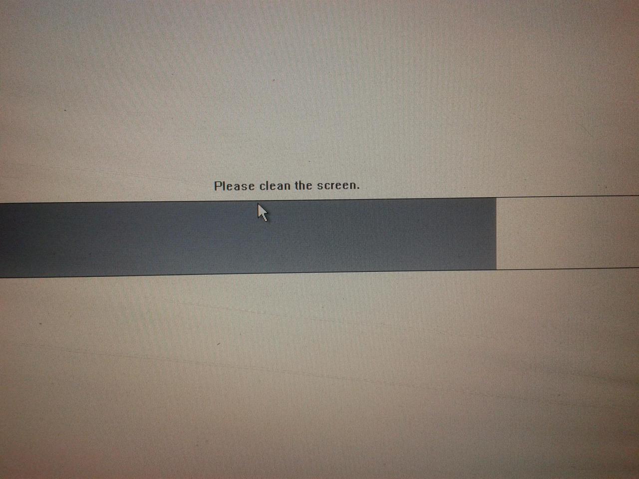 乱点屏吓了一跳