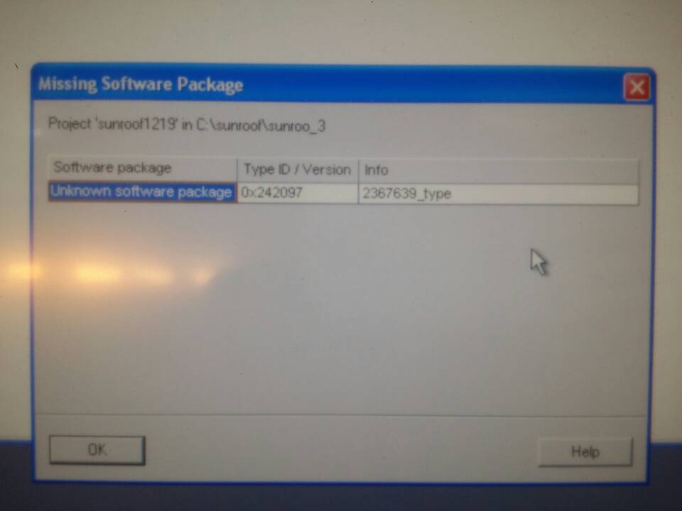 求助:打开项目提示缺少未知软件，ID:0x242097