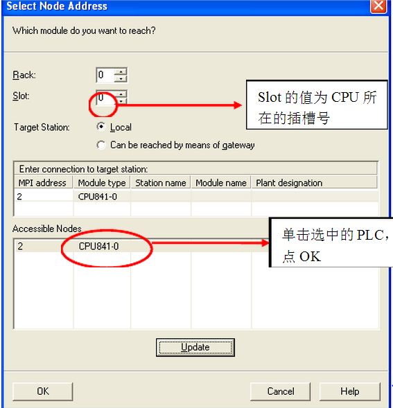 300plc在upload上载程序是的插槽号是什么