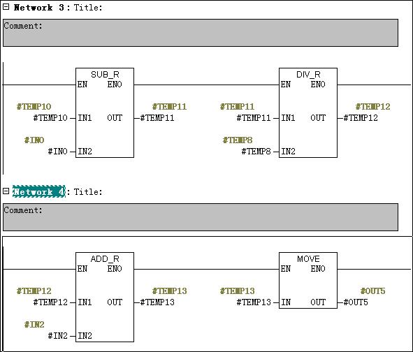 以下step7的STL转换成梯形图是什么？