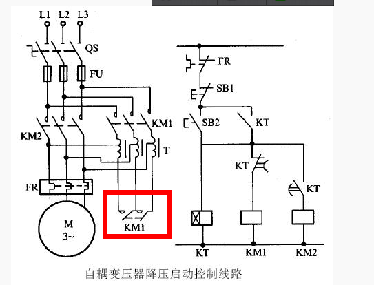 自耦变压器公共端接触器电流计算？