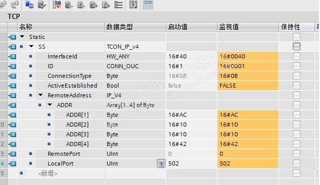 1200PLC用MODBUS TCP通讯，用的MB_SERVER指令块，然后电脑做客户端测试，怎么都通讯不上！