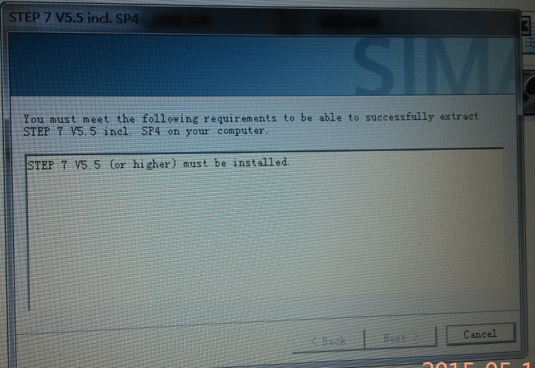 win7 64位系统安装step7 sp4版本时出错