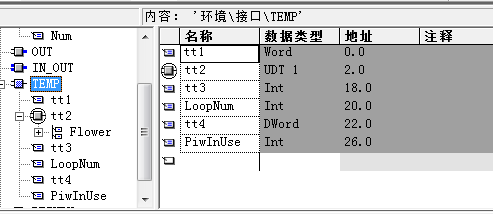 我写了个循环调用FC105,所有参数在DB1,但是报错,求指点