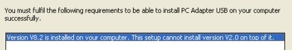 PC Adapter USB V1.2 安装问题