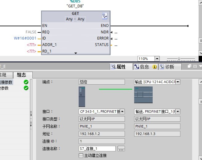 S7-300和S-1200通讯