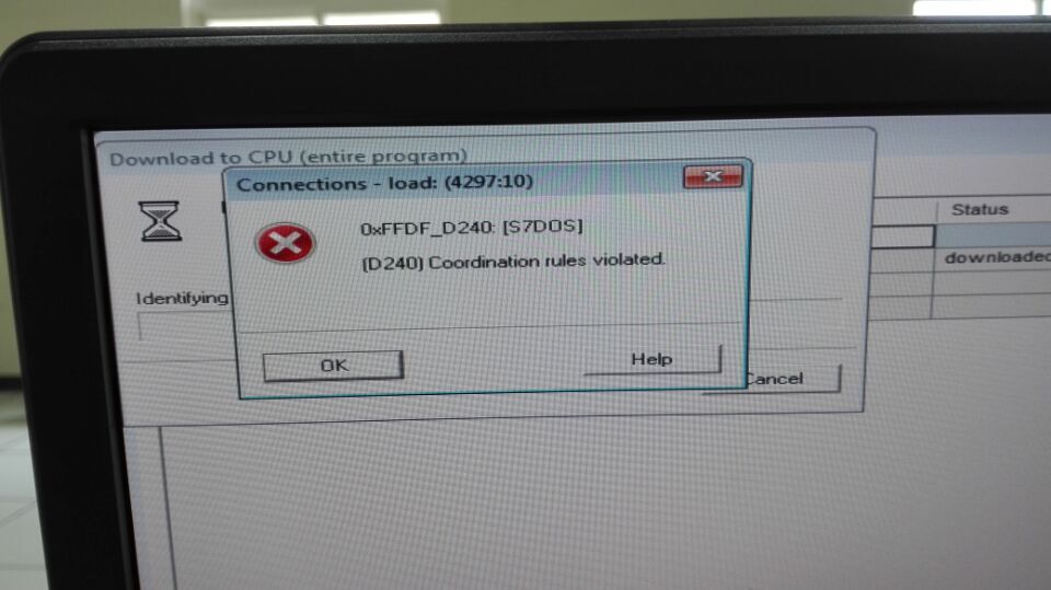 在PCS7中下载程序到PLC时报错
