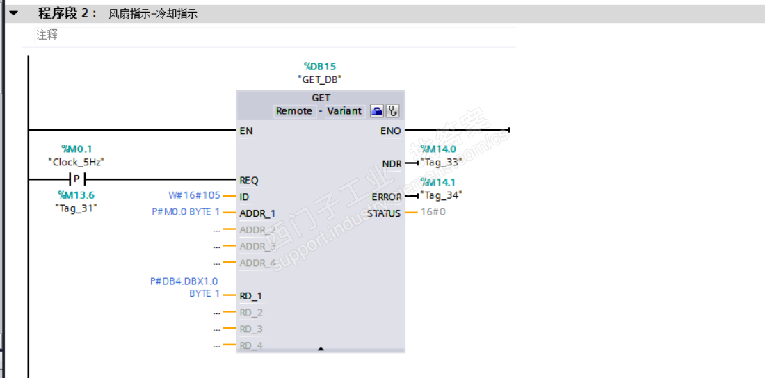 西门子1200以太网读取SMART200通讯