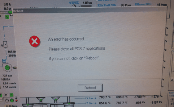 PCS7 SERVER在运行中报此项故障，请各位大侠给予解答！！