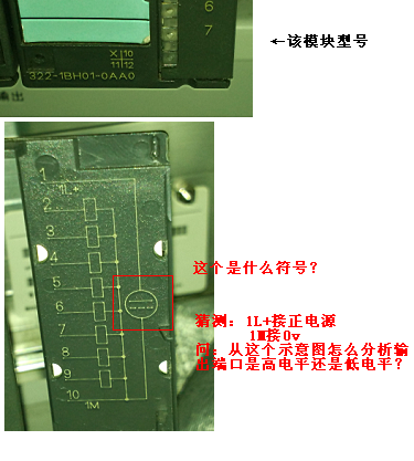 S7-300  PLC 面板上的订货号;以及接线示意图;在面板上的一些符号是什么意思怎么看懂它?