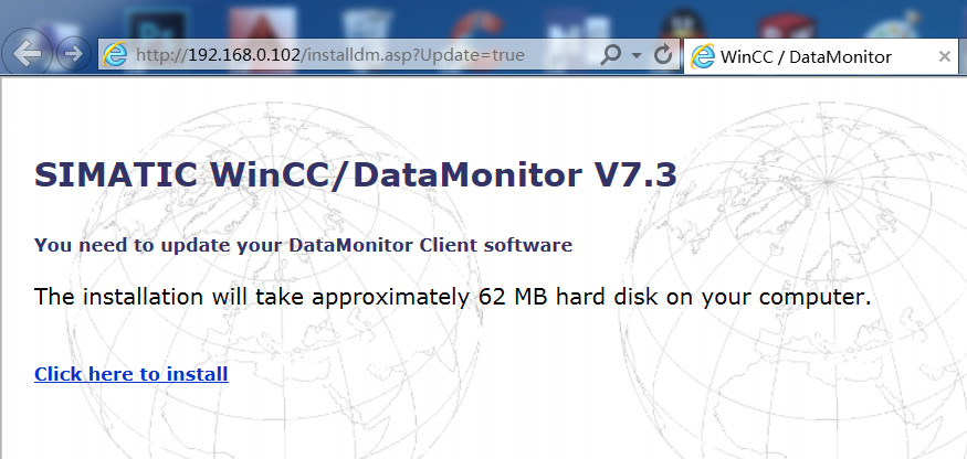 wincc web发布，用模拟plc仿真，在本机服务器浏览器使用正常，在客户机显示DataMonitor