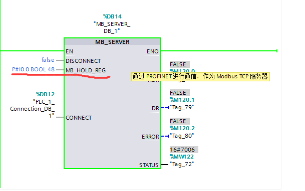 s71500 monbus tcp server  mb_hold_reg问题
