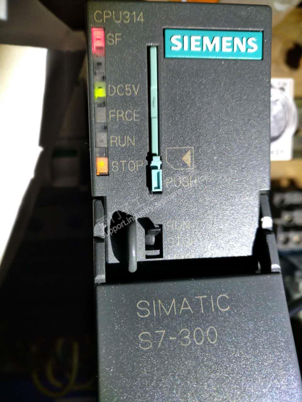 测试314_1AG13的CPU,老是亮SF灯和stop灯