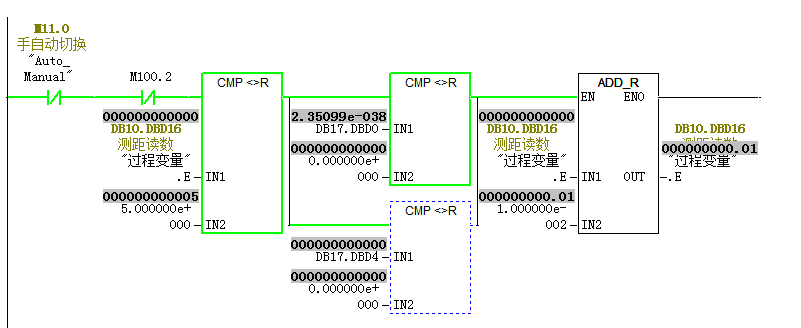 s7 300 循环累加程序 出现只累加一次问题?