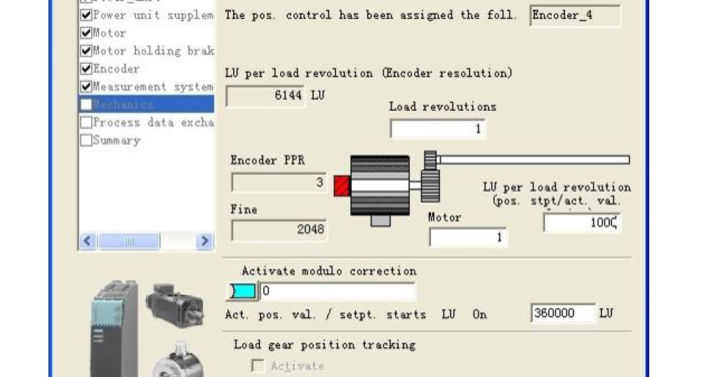 S120设置基本定位后LU per load revolution这一系列的代表什么意思？