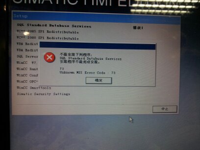 SQL Standard Database Services安装程序不能完成安装