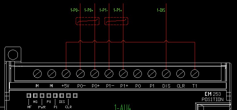 定位模块em253 走差分,与三菱伺服mr-j3连接,关于端子dis,t1的使用