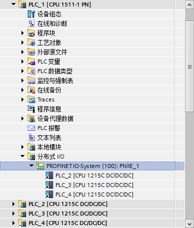 1511与1215之间通信，把1215设置为io设备，然后通过传输区传送数据，这样建立可以吗。如图