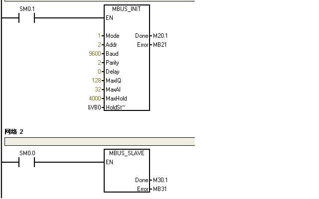 S7-200做从站的MODBUS-RTU通讯问题