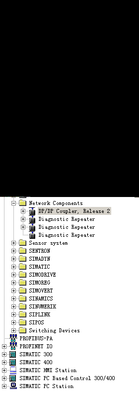 请教DP/DP COUPLER这样组态为什么不行？