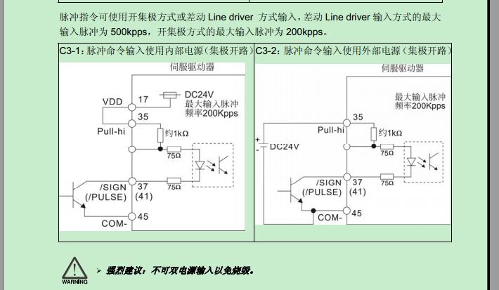 急等！plc与台达伺服硬件接线问题