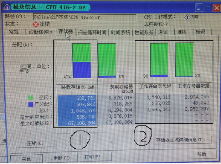 怎么用程序读出400CPU的RAM占用率
