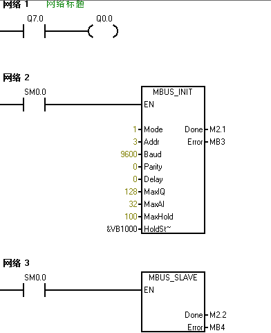 modbus中 S7-200 控制问题
