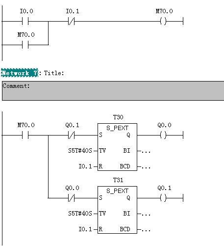 电机正转40秒    反正转40秒，循环运动，程序编写