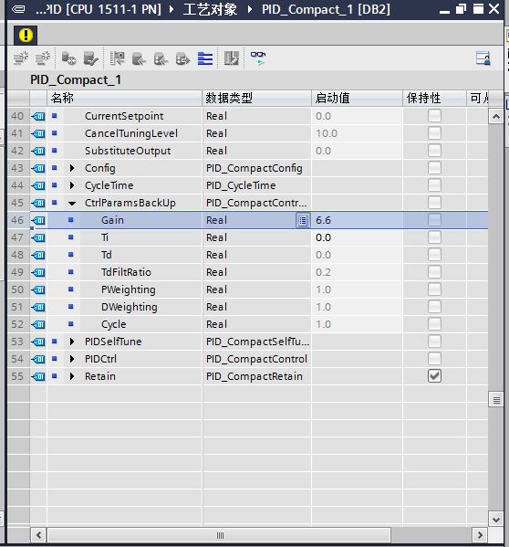 请教1200PID参数设置