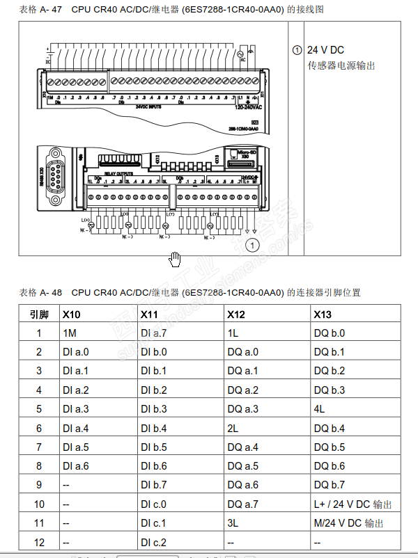 CPU CR40 接线图