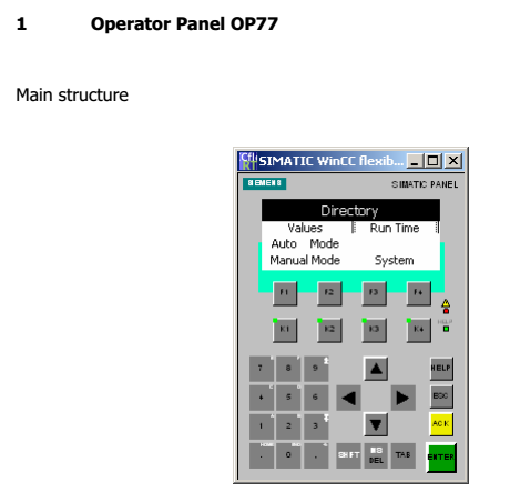 Operater panel op77 西门子人机界面设定值修改