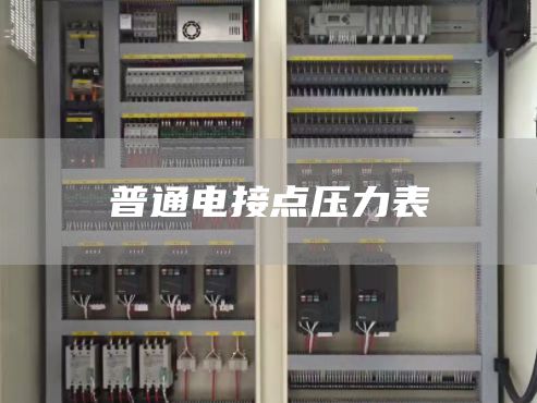 普通电接点压力表