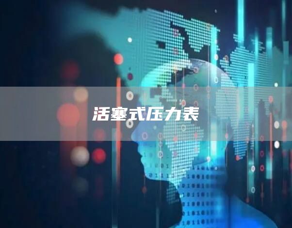 活塞式压力表