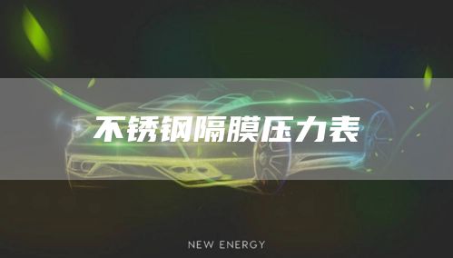不锈钢隔膜压力表