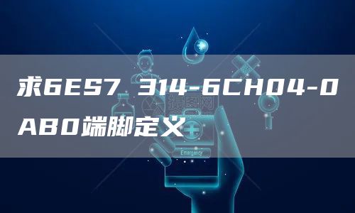 求6ES7 314-6CH04-0AB0端脚定义