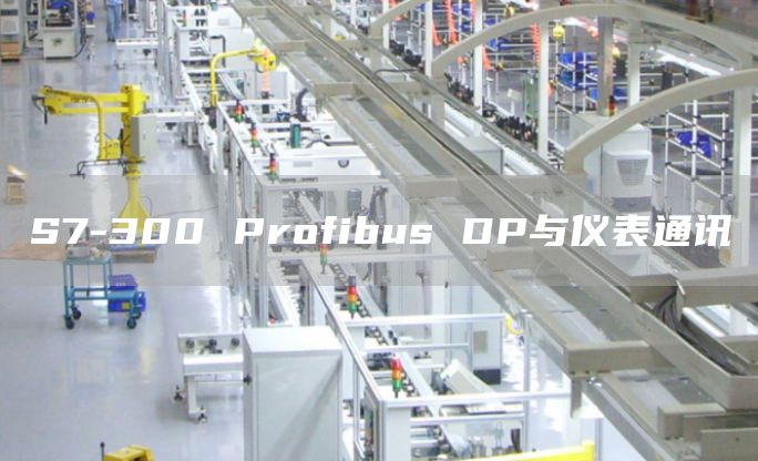 S7-300 Profibus DP与仪表通讯