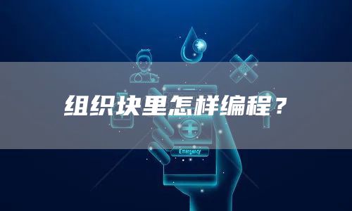 组织块里怎样编程？
